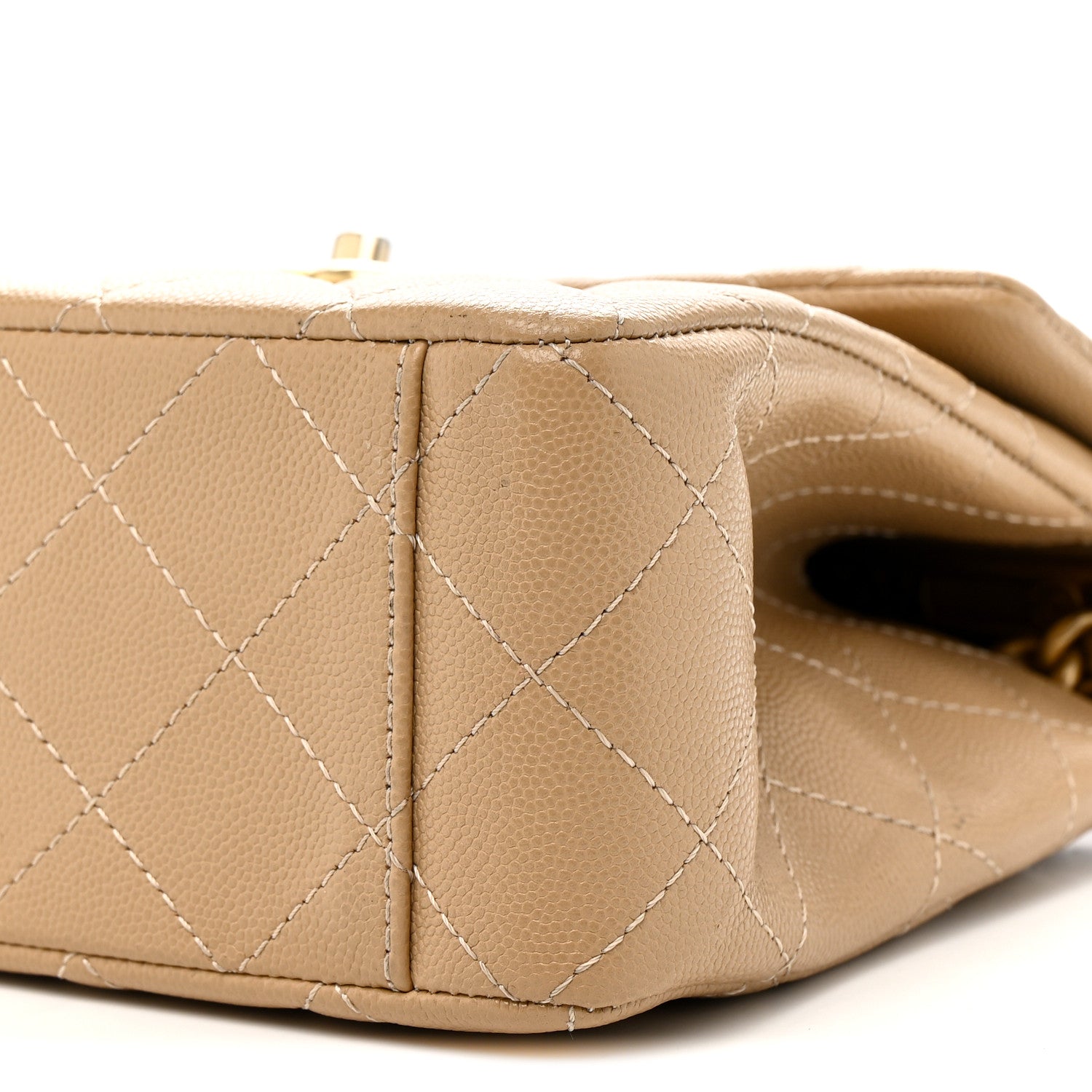 Chanel Caviar Quilted 31 Rue Cambon Top Handle Flap Dark Beige 11 of 12