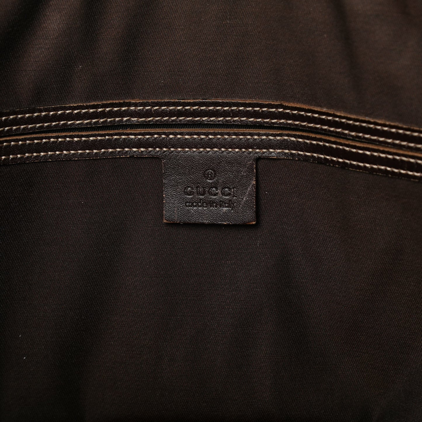 GG Plus Monogram Briefcase Dark Brown