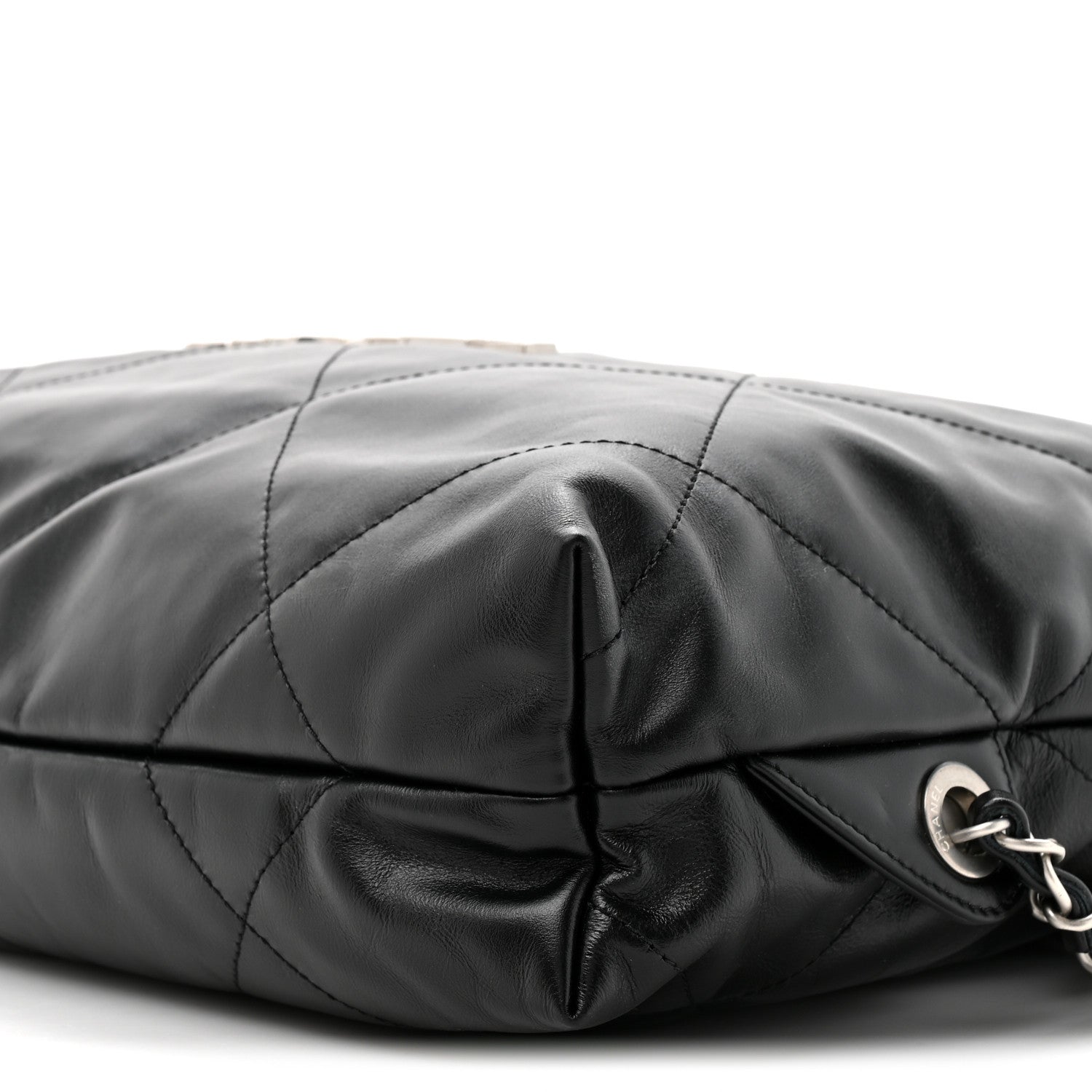 Chanel Shiny Calfskin Quilted Chanel 22 Backpack Black 9 of 10