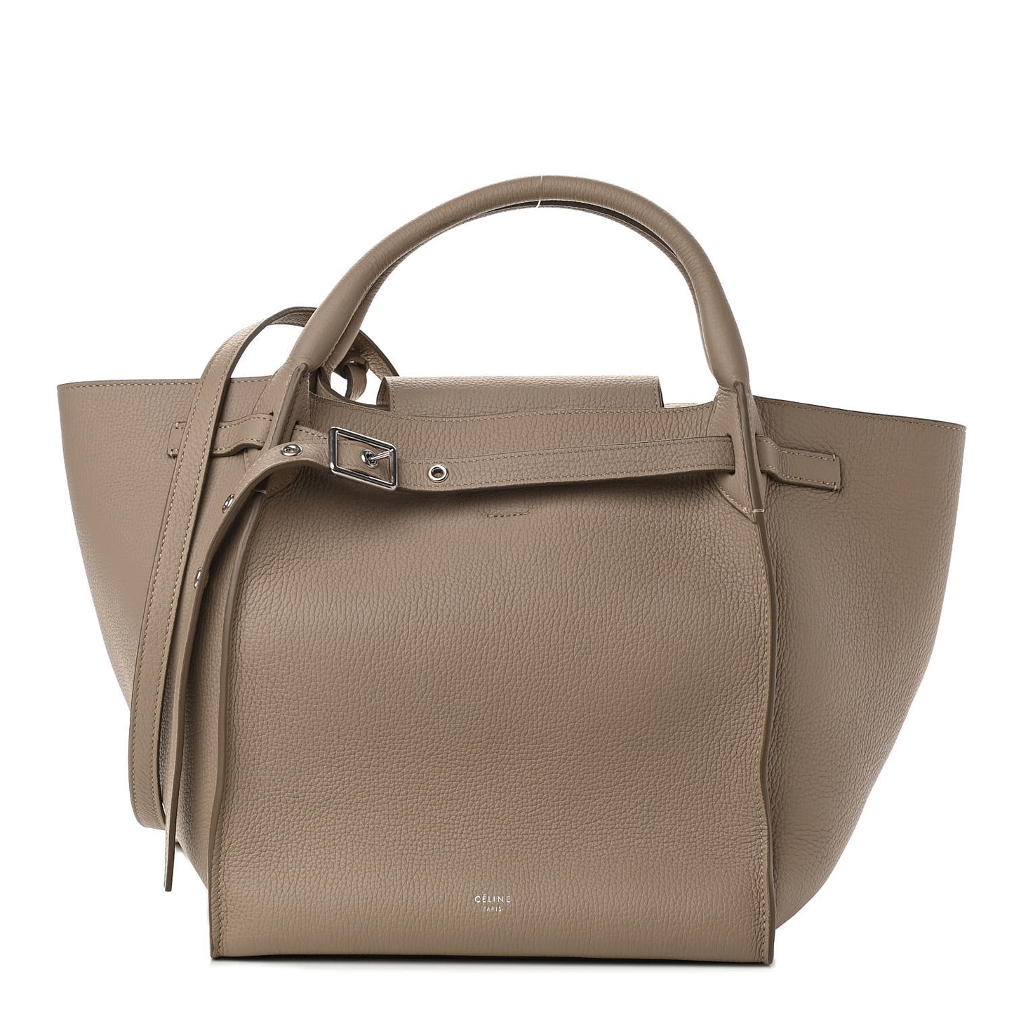 Supple Grained Calfskin Small Big Bag Light Taupe