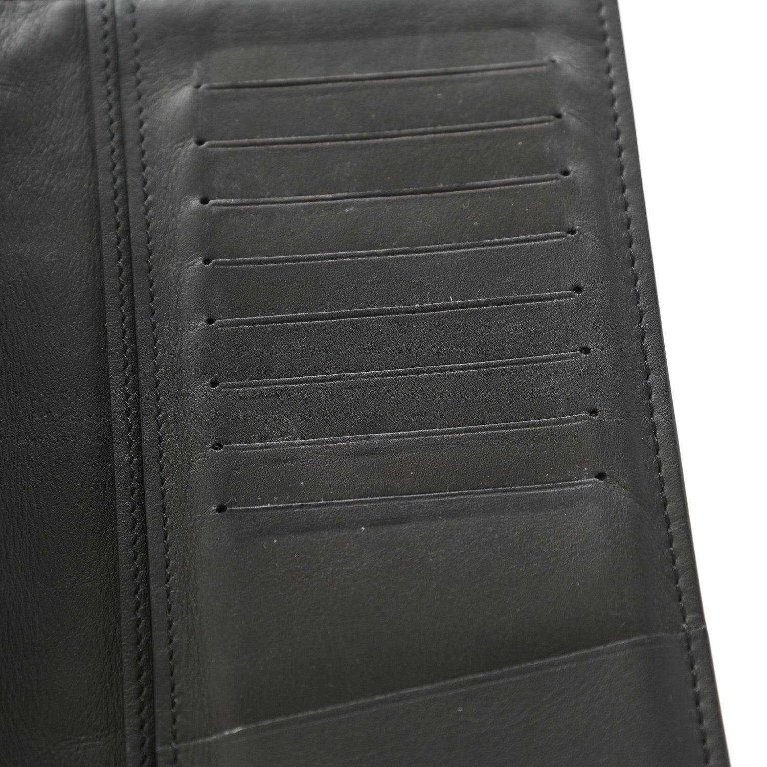 Louis Vuitton Calfskin Monogram Shadow Brazza Wallet Black 8 of 10