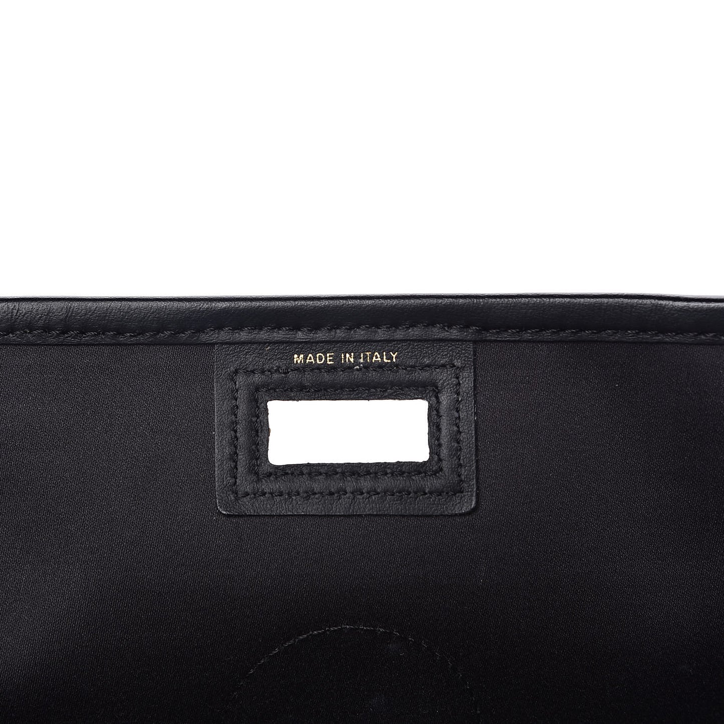 Glazed Fabric Vitello Century FF 1974 Stamp Patch Mini Peekaboo Defender Cover Mogano Panna Black
