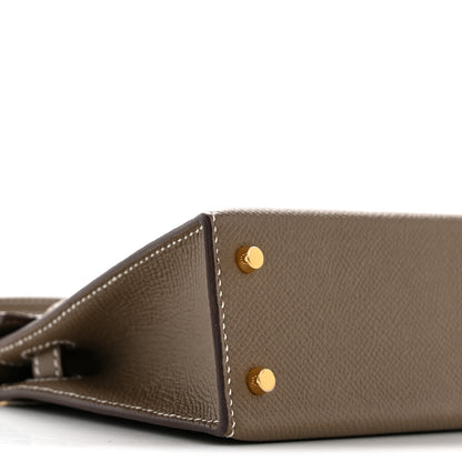 Hermes Epsom Mini Kelly Sellier 20 Etoupe 9 of 14