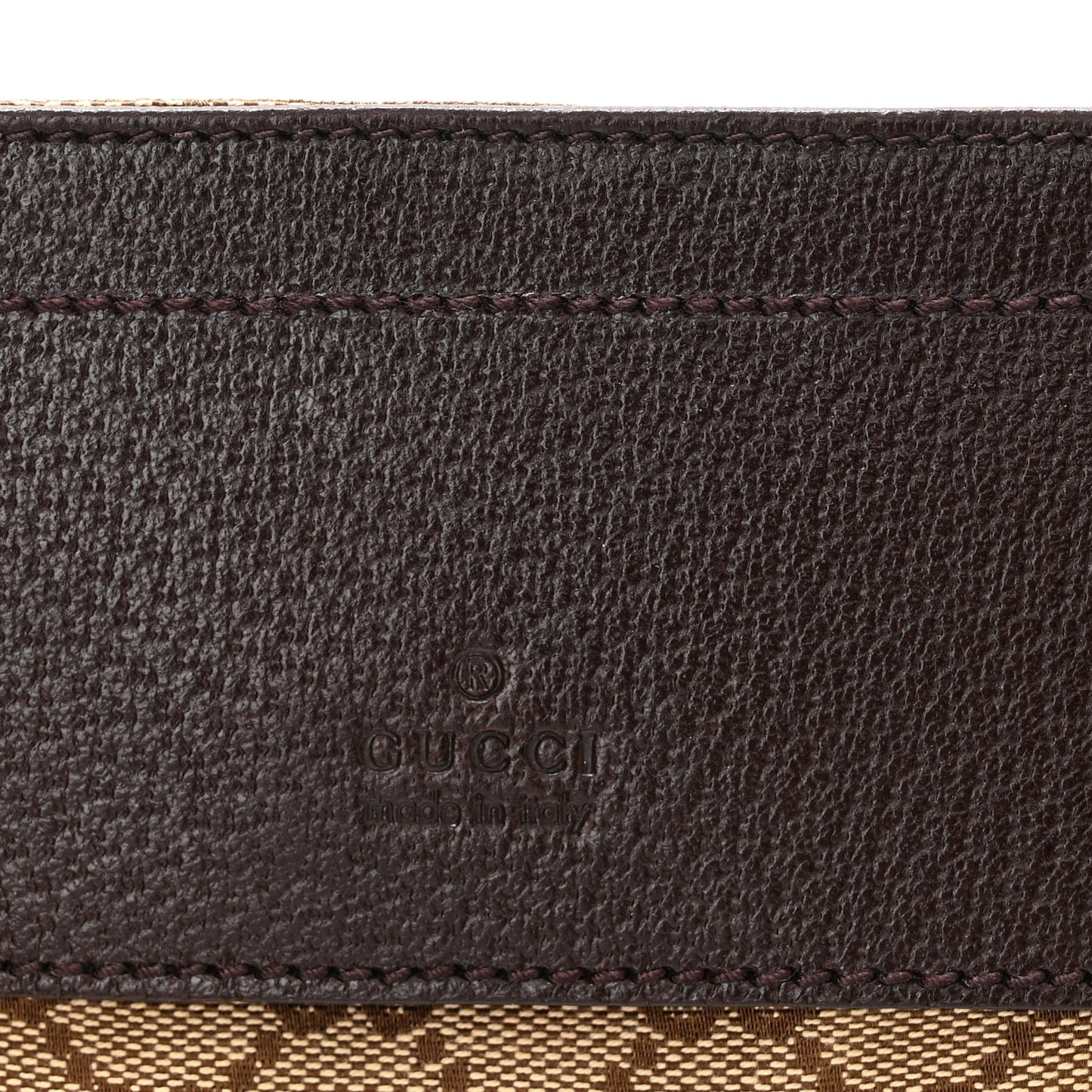 GG Monogram Web Double Pocket Belt Bag Dark Brown