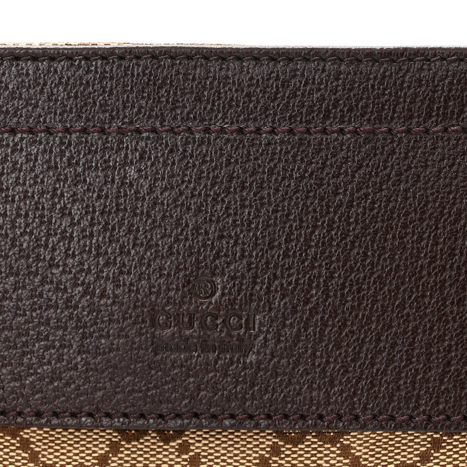 Gucci GG Monogram Web Double Pocket Belt Bag Dark Brown 6 of 9