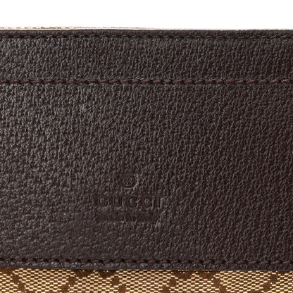 Gucci GG Monogram Web Double Pocket Belt Bag Dark Brown 6 of 9
