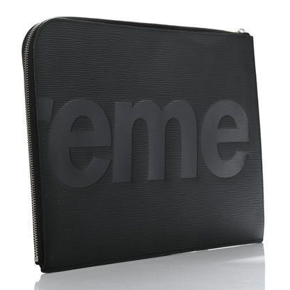 Louis Vuitton X SUPREME Epi Pochette Jour GM Black 3 of 7