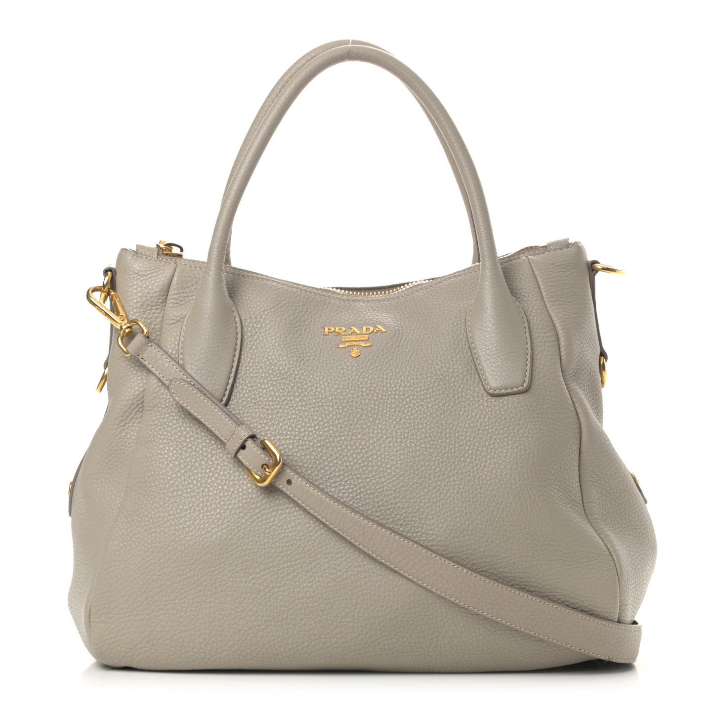 Vitello Daino Shoulder Bag Argilla