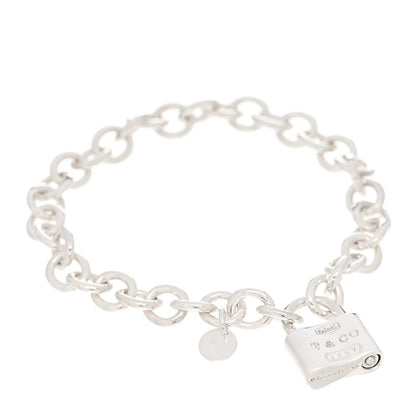 Tiffany Sterling Silver 1837 Lock Charm Bracelet 1 of 4