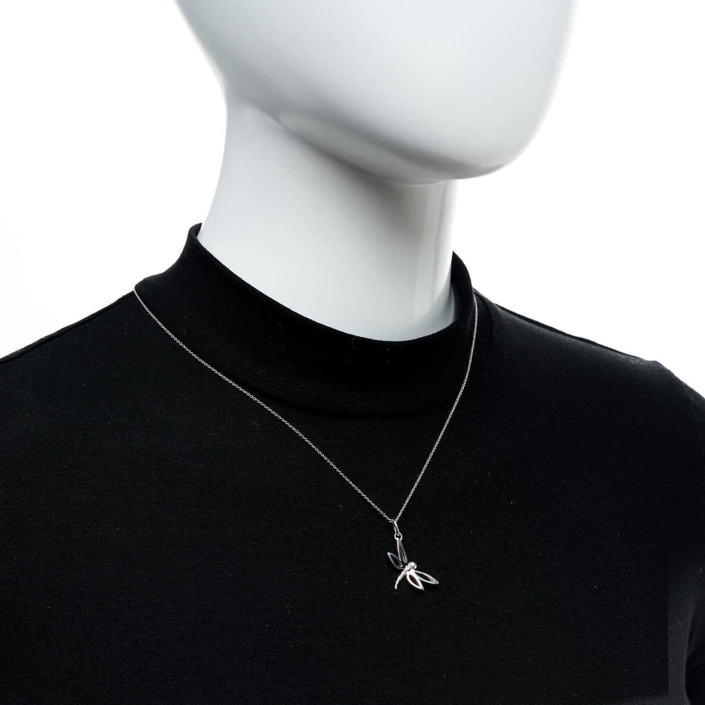 Sterling Silver Dragonfly Pendant Necklace