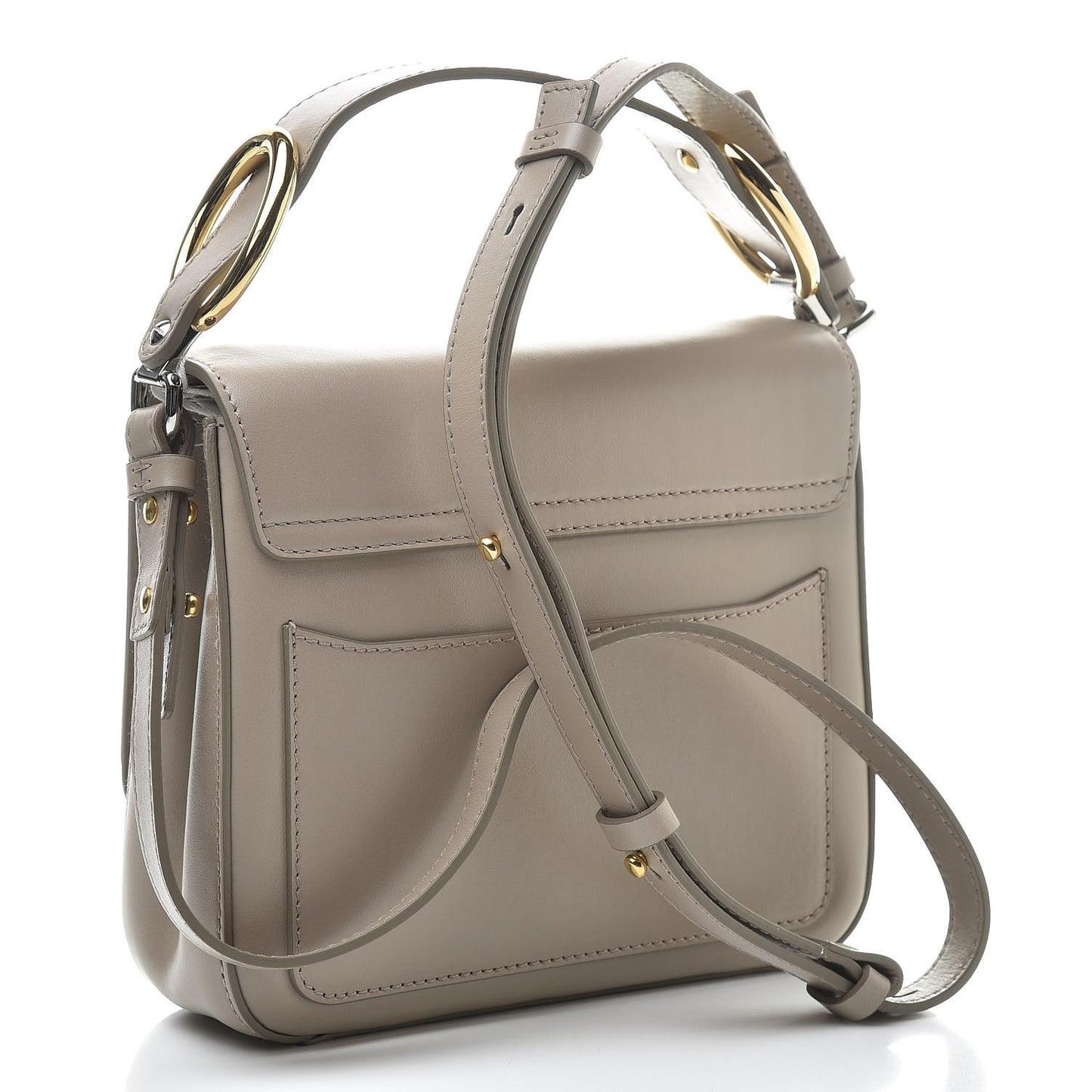 Calfskin Small C Double Carry Motty Grey
