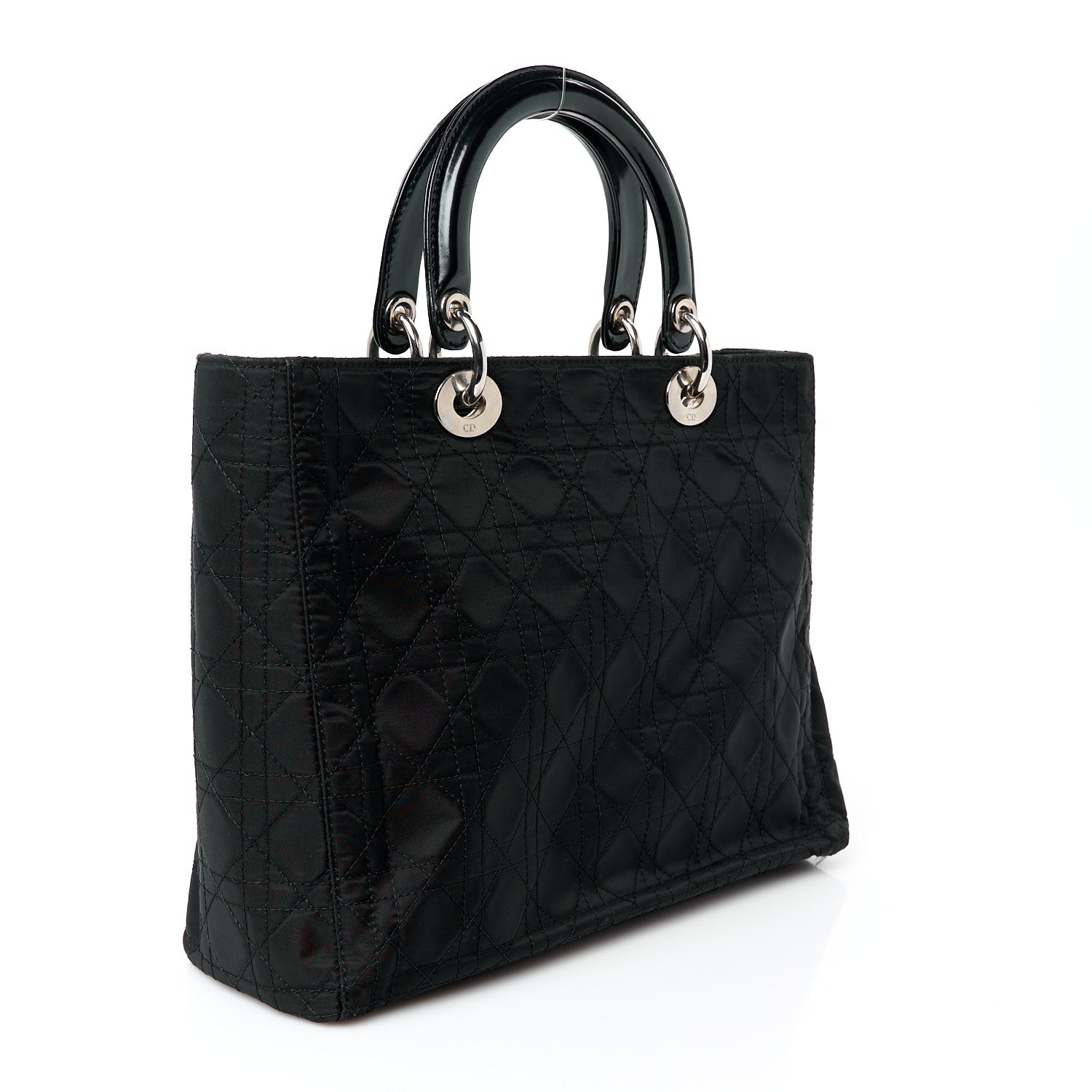 Christian Dior Nylon Cannage Large Lady Dior Black 3 of 10