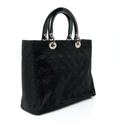 Christian Dior Nylon Cannage Large Lady Dior Black 3 of 10