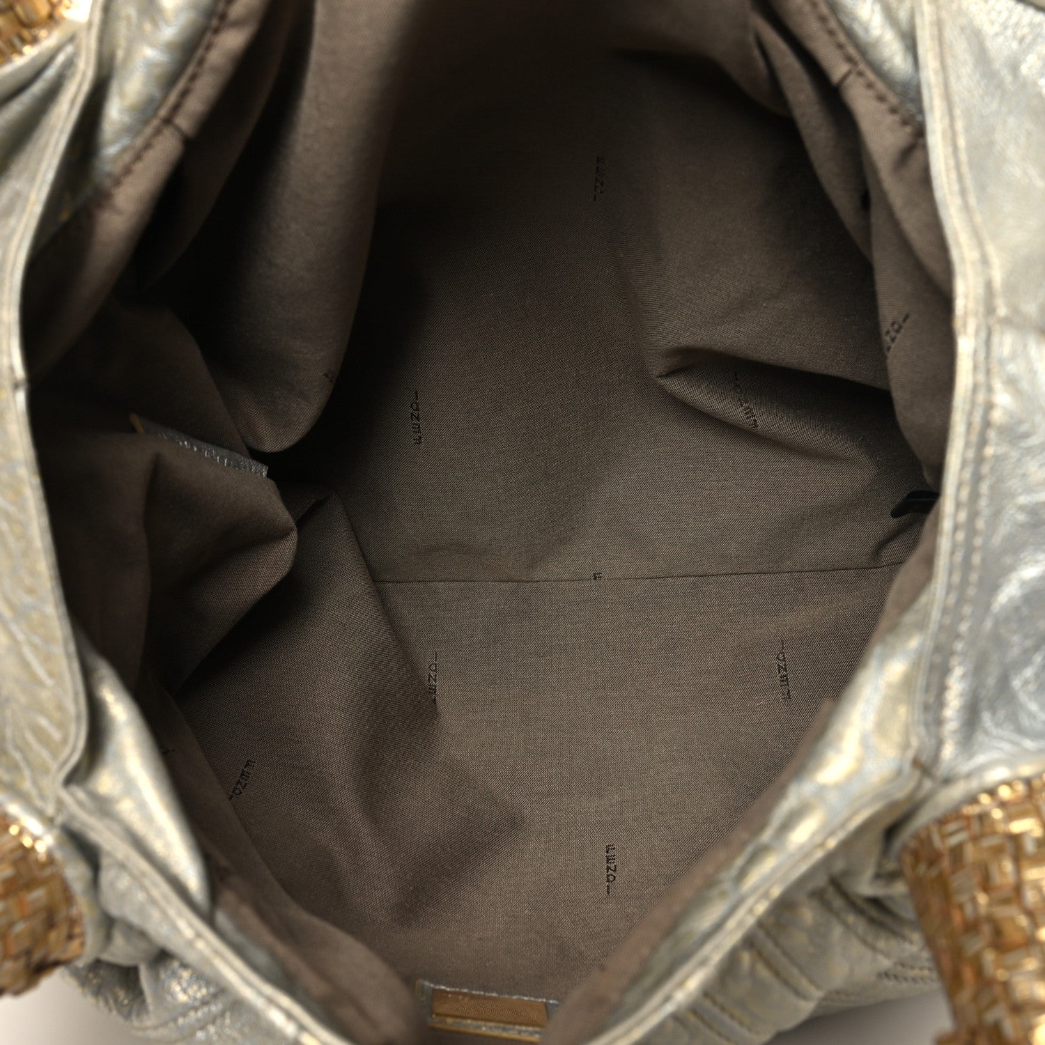Fendi Nappa Nuvolata Bimetal Spy Oro Argento 5 of 14