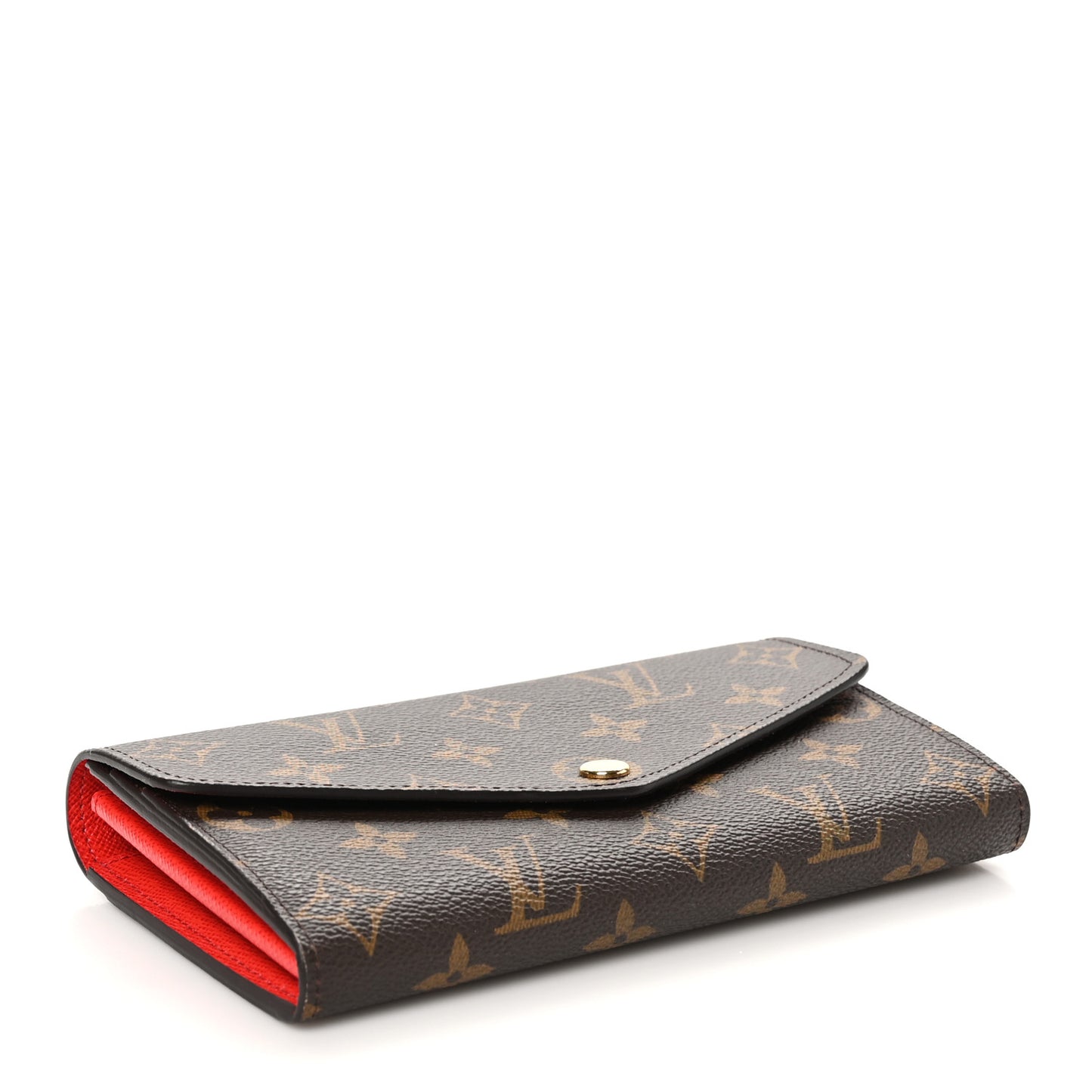 Monogram Sarah Wallet NM Coquelicot