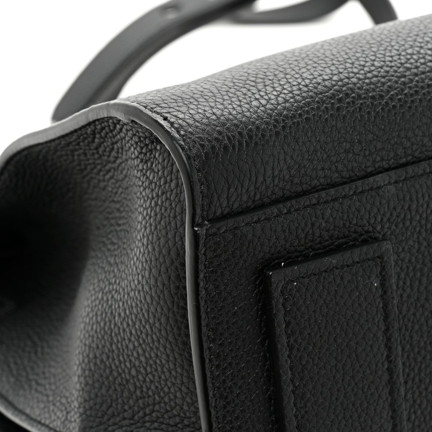Grained Calfskin Small Supple Sac De Jour Duffle Black