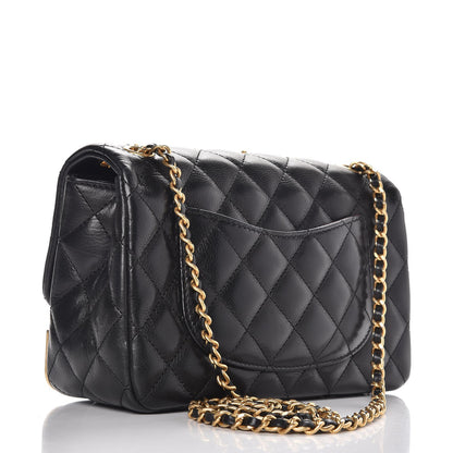Chanel Calfskin Quilted Mini Rock The Corner Flap Black 4 of 8