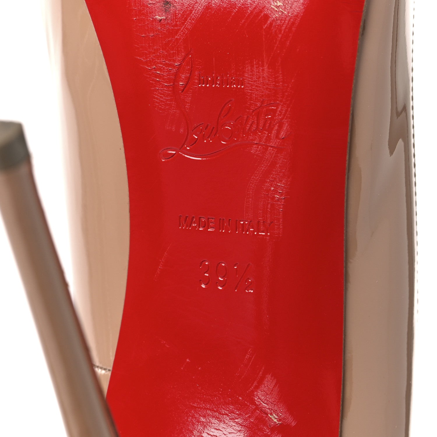 Christian Louboutin Patent So Kate 120 Pumps 39.5 Nude 7 of 8