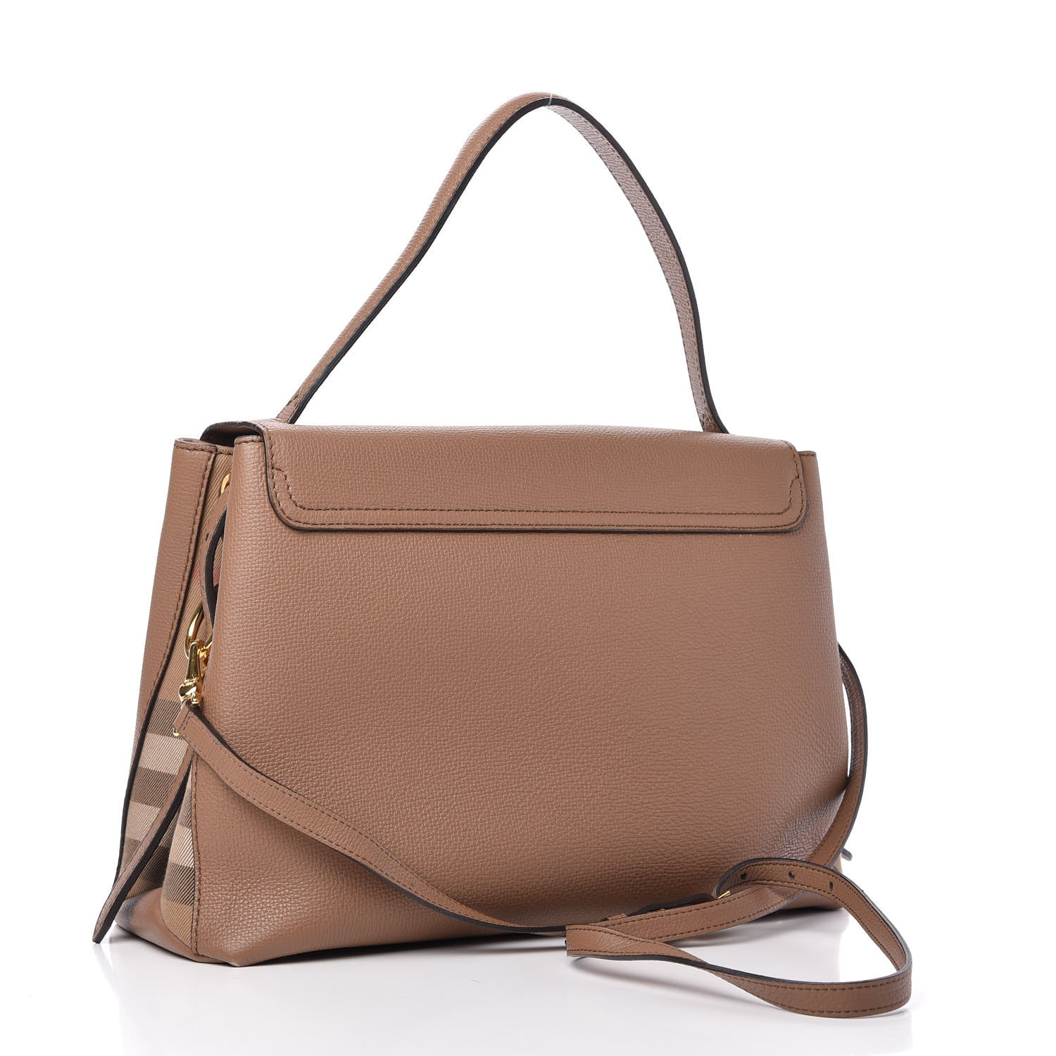 Burberry Derby Calfskin House Check Medium Camberley Dark Sand 3 of 9