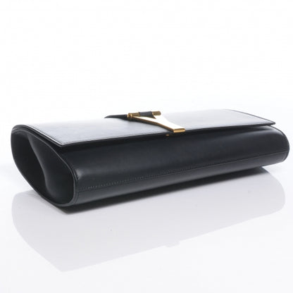 Saint Laurent Leather ChYc Clutch Black 4 of 8