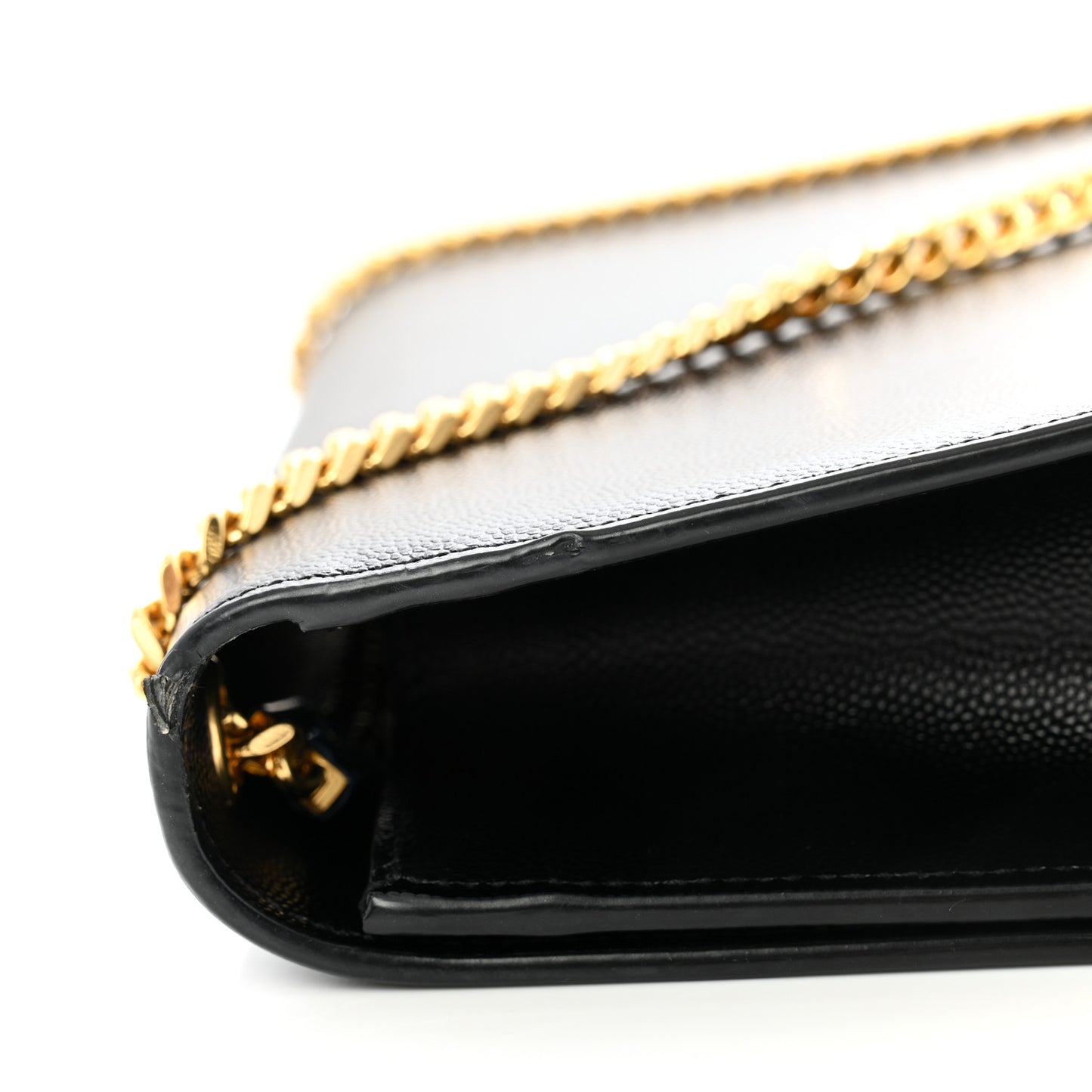 Grain De Poudre Medium Classic Monogram Kate Satchel Black