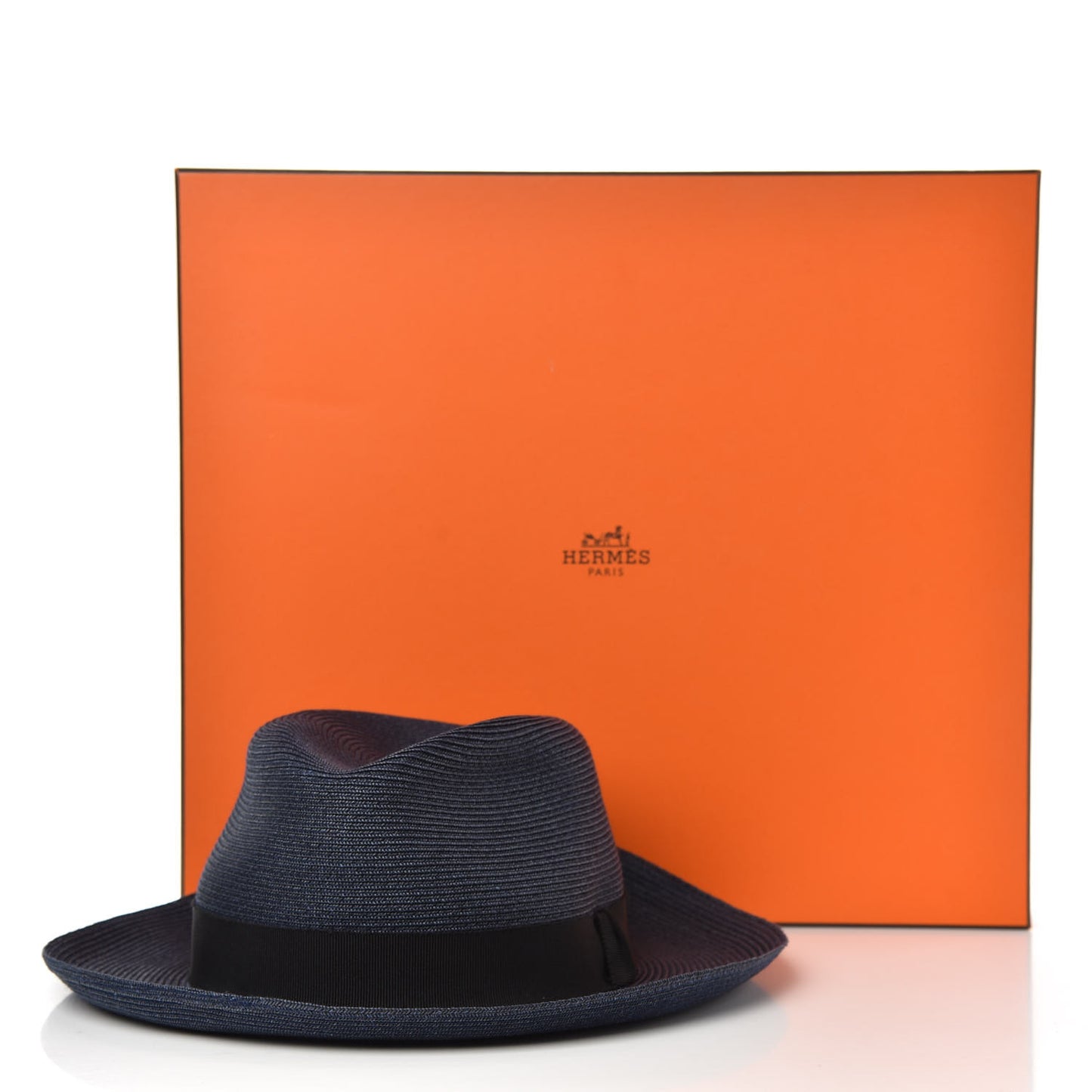 Straw Grosgrain Hat 59