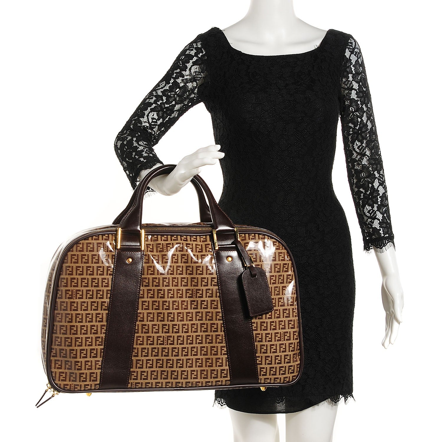 Fendi Vinyl Zucchino Carry On Luggage Moro 2 of 7