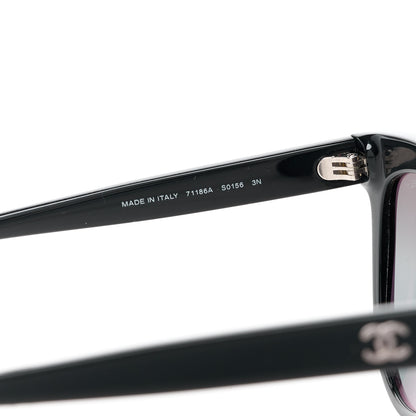 Chanel Acetate Cat Eye Sunglasses 71186A Black 5 of 8