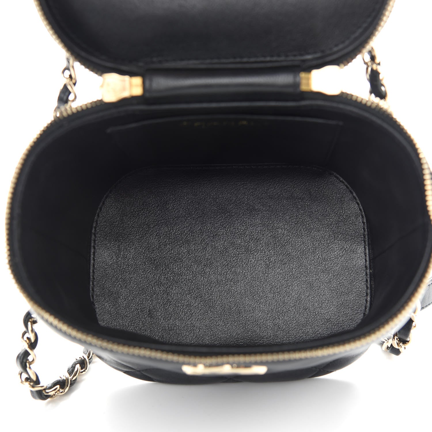 Chanel Lambskin Quilted Trendy Vanity Case Black 5 of 9