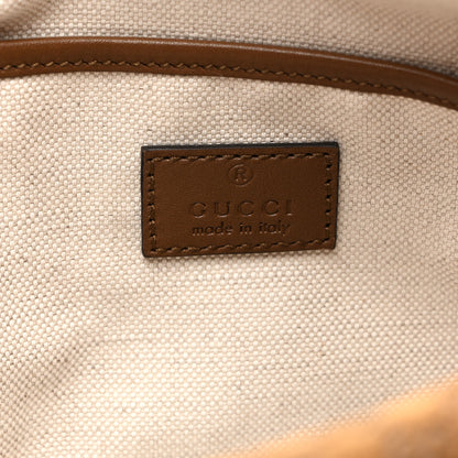 Gucci Suede GG Monogram Half Horsebit Medium Shoulder Bag Brown 6 of 10
