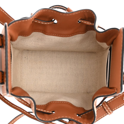 Loewe Calfskin Canvas Mini Hammock Shoulder Bag Natural Tan 5 of 10