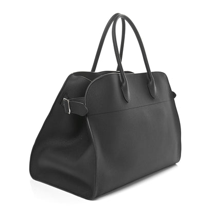 The Row Grained Calfskin Soft Margaux 17 Black 3 of 9