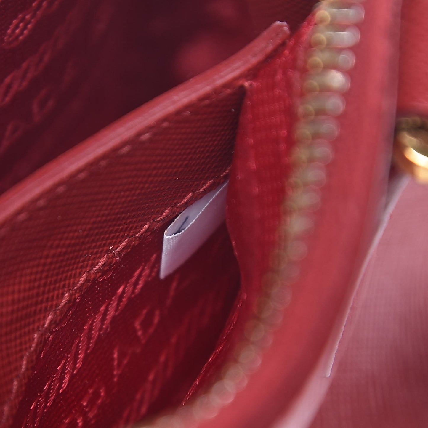 Saffiano Lux Mini Promenade Tote Fuoco