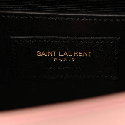 Saint Laurent Grain De Poudre Small Monogram Kate Satchel Pale Blush 6 of 11