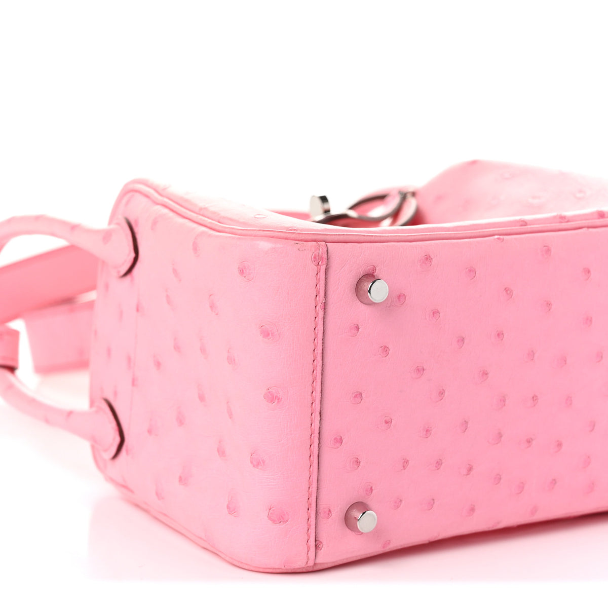 Ostrich Mini Lindy 20 Rose Bubblegum