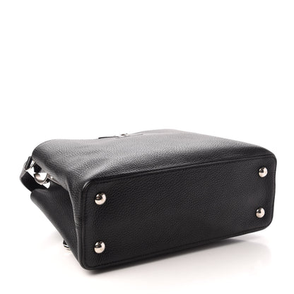 Louis Vuitton Taurillon Capucines PM Black 4 of 8