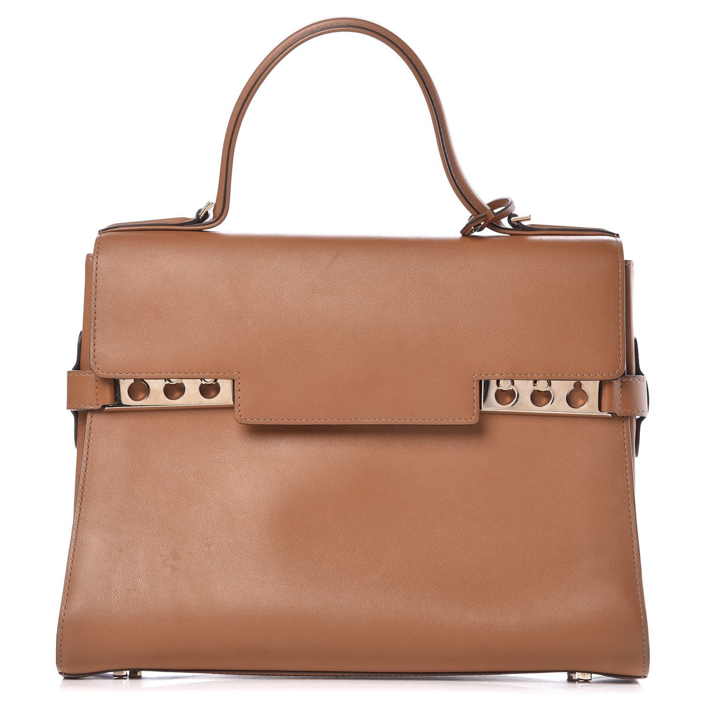 Smooth Calfskin GM Tempete Satchel Camel