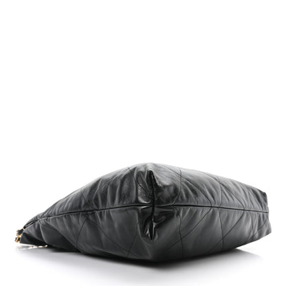 Chanel Shiny Calfskin Quilted Chanel 22 Black 5 of 11