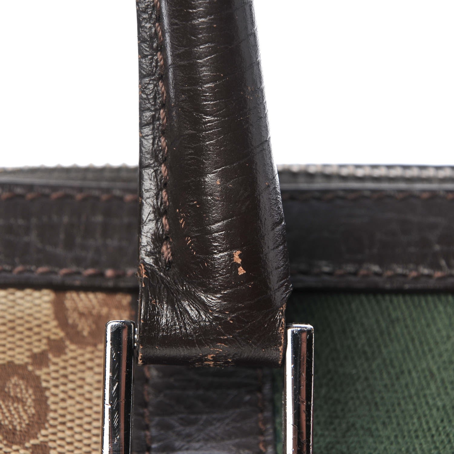 Gucci Monogram Vintage Web Mini Boston Dark Brown 19 of 26