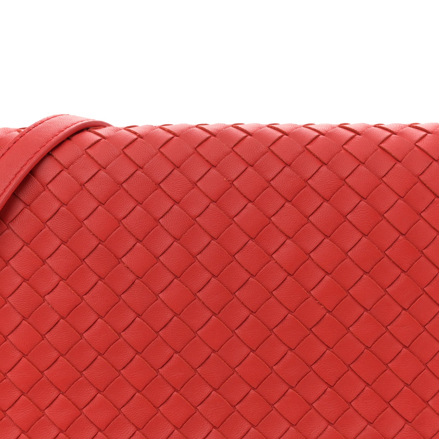 Bottega Veneta Nappa Intrecciato Crossbody Flap Red 8 of 10