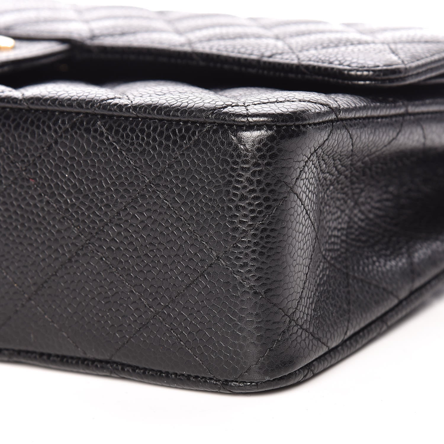 Chanel Caviar Quilted Medium Double Flap Black 9 of 10