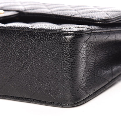 Chanel Caviar Quilted Medium Double Flap Black 9 of 10