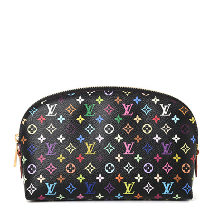 Louis Vuitton Monogram Multicolor Cosmetic Pouch Black Grenade 1 of 8