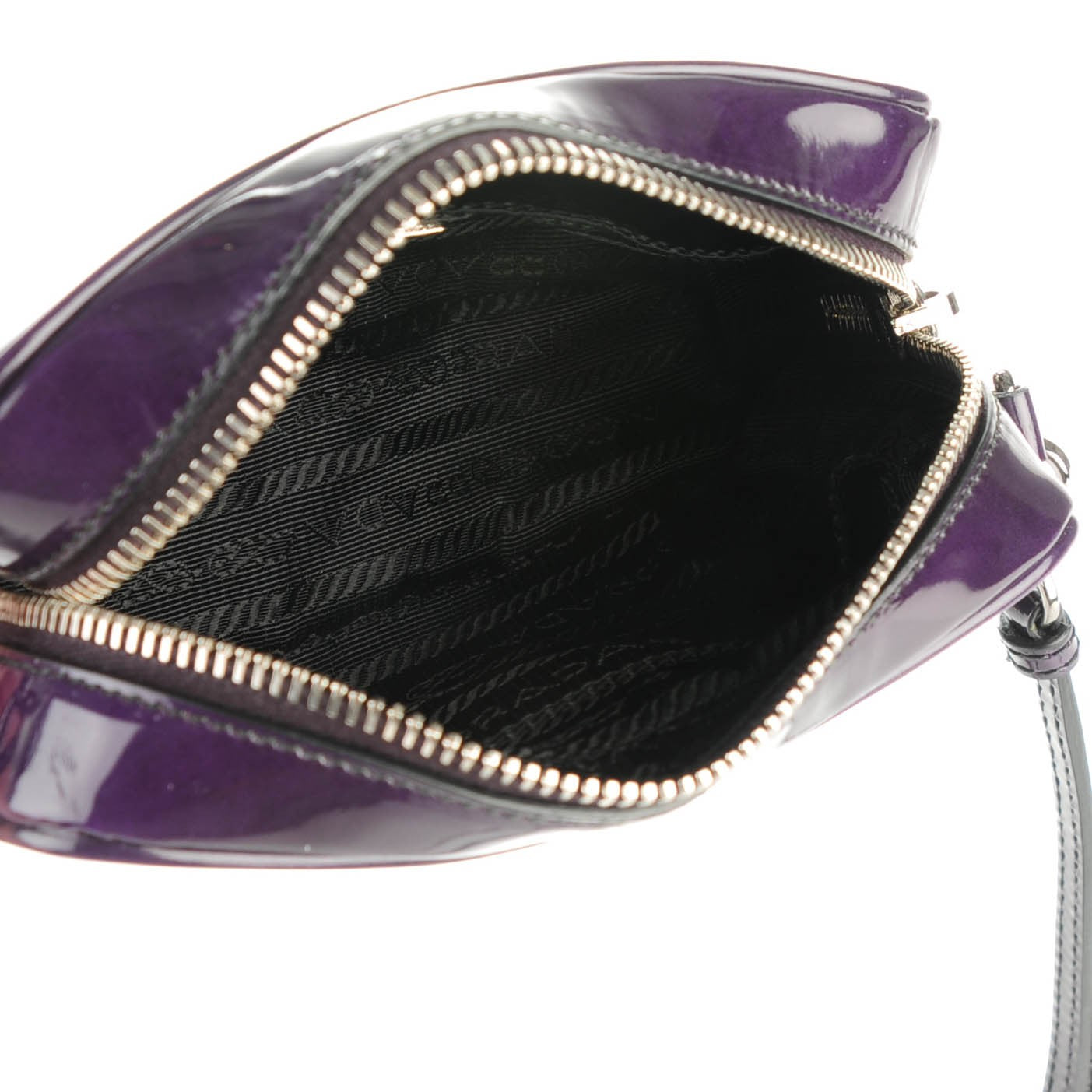 Prada Spazzolato Mini Camera Crossbody Bag Viola 5 of 8