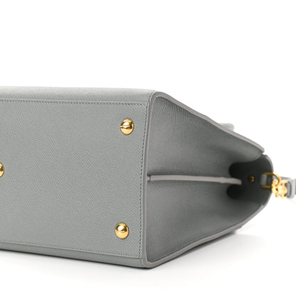Christian Dior Grained Calfskin Large St. Honore Tote Grey Stone 9 of 9