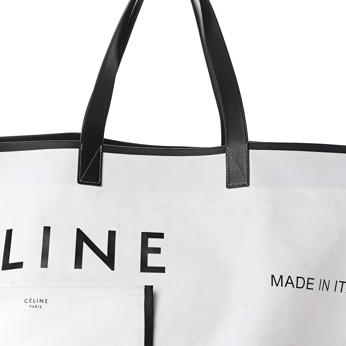 Textile Medium Made In Tote Black White