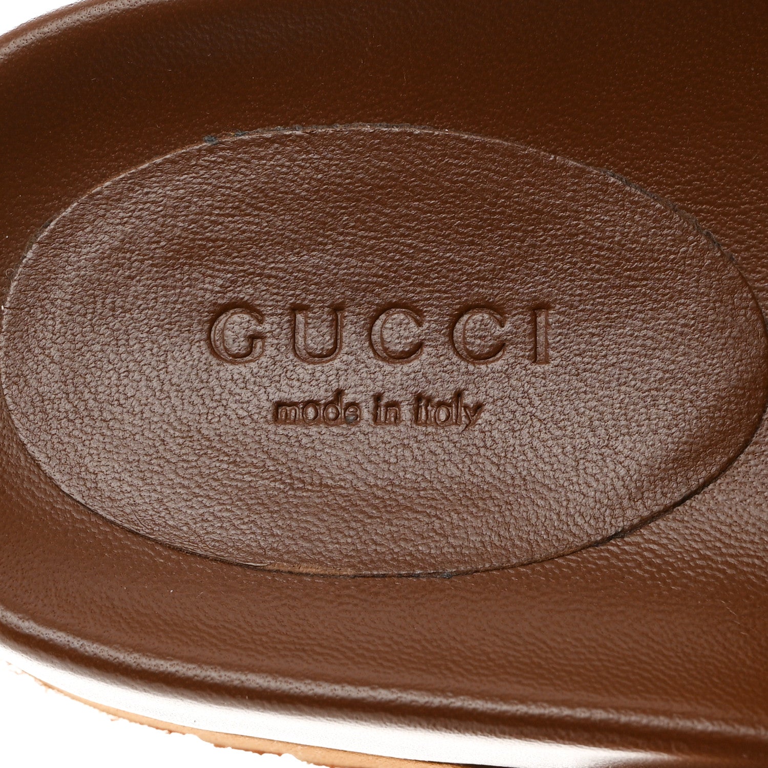 Gucci Jakarta Calfskin Womens Horsebit Slippers 36.5 Brown 6 of 10