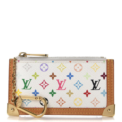 Louis Vuitton Monogram Multicolor Key Pouch White 1 of 7