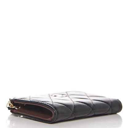 Chanel Lambskin Quilted Key Holder Case Black 4 of 8