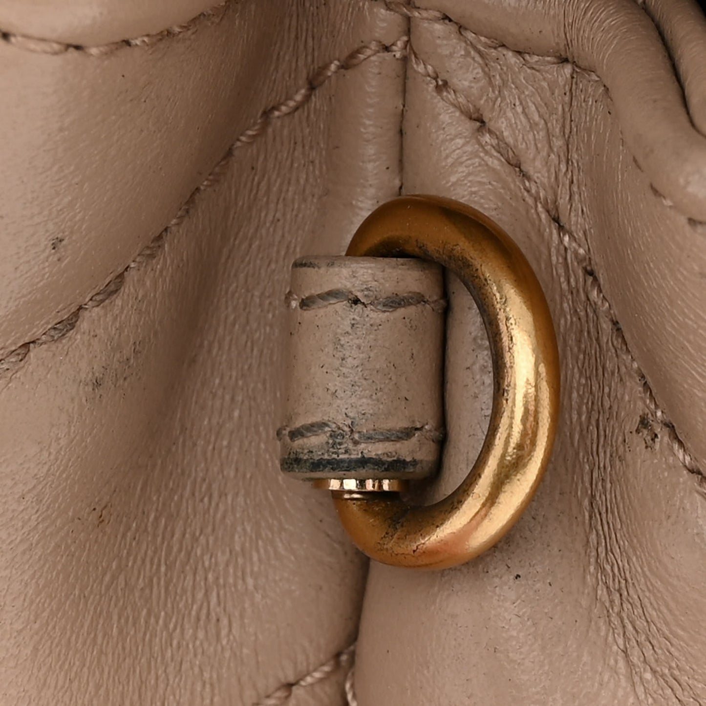 Calfskin Y Quilted Monogram Toy Loulou Crossbody Bag Nude Powder
